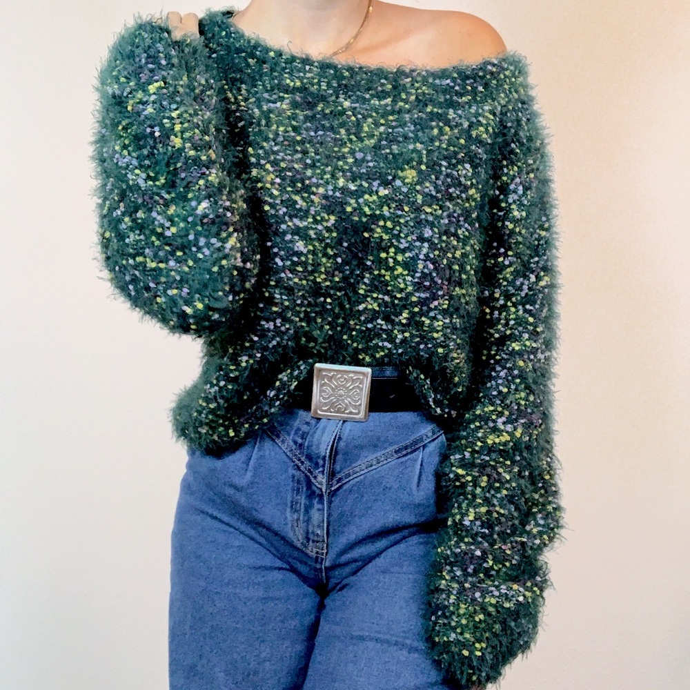 Forest Cottage Fairy Popcorn Knit Sweater
